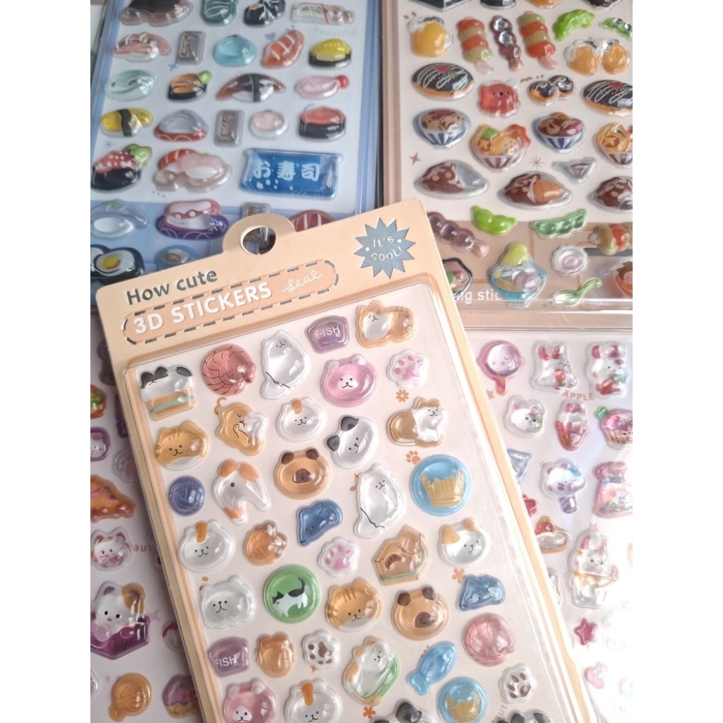 สติ๊กเกอร์ นูน การ์ตูน Bonbon Drop DIY Kawaii ติดมือถือ ติดเคส สมุดภาพวัสดุ Journal ตกแต่งสติกเกอร์ 