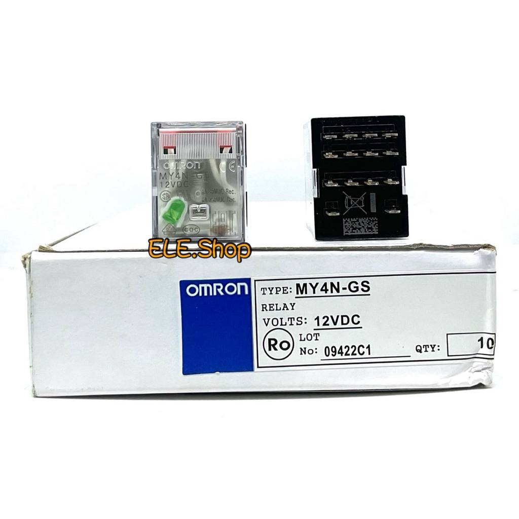 MY4N-GS Relay 12VDC/24VDC/24VAC/220VAC Relay รีเลย์ MY4 MY4GS ของใหม่ พร้อมส่ง