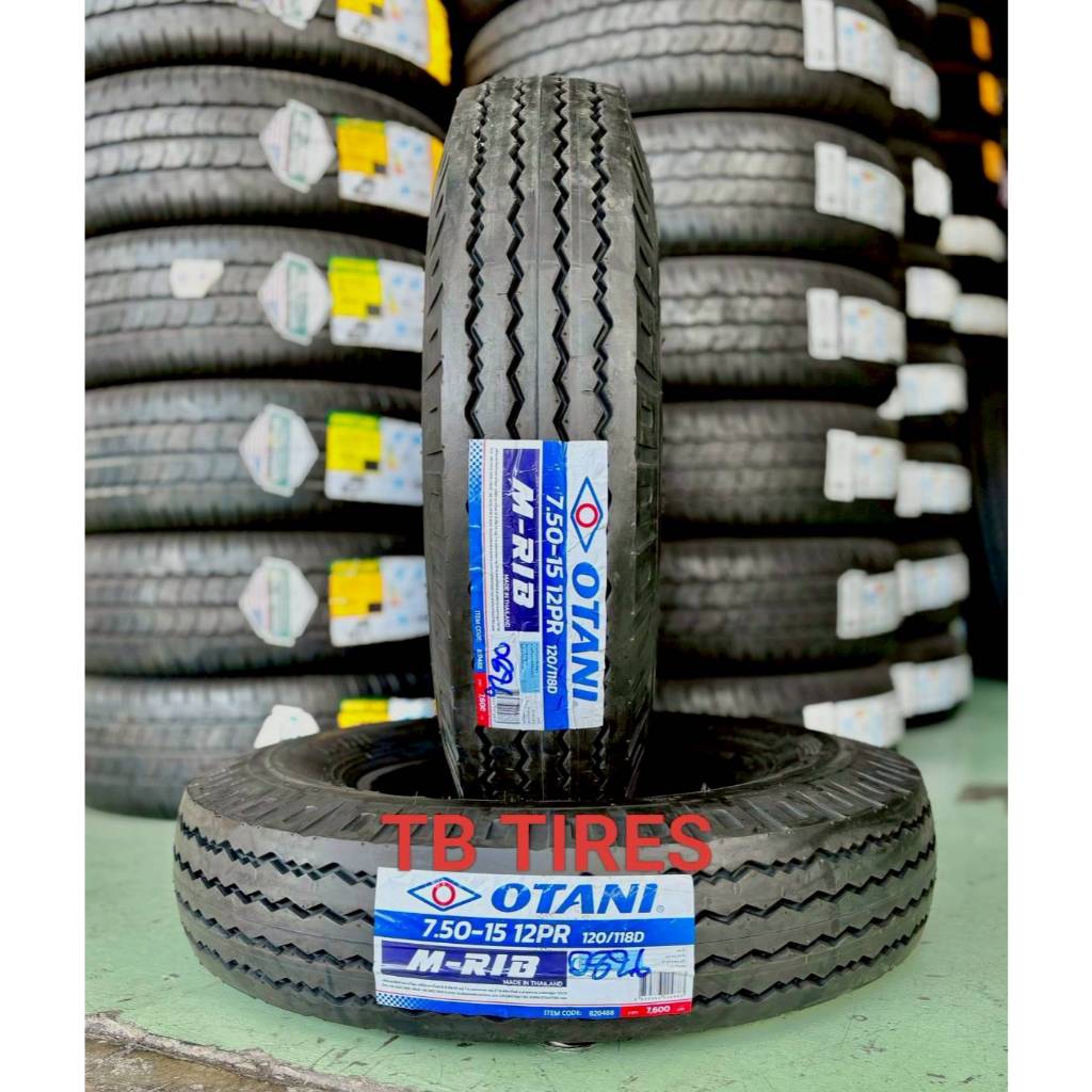 ยางนอก 7.50-15 12PR M-RIB 120/118D // OTANI (ยางใหม่ปี 2026)
