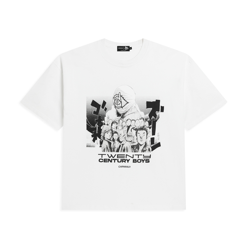 CARNIVAL CNVX20C26T08WH 20th CENTURY BOYS ENDO S CREW T-SHIRT OVS WHITE