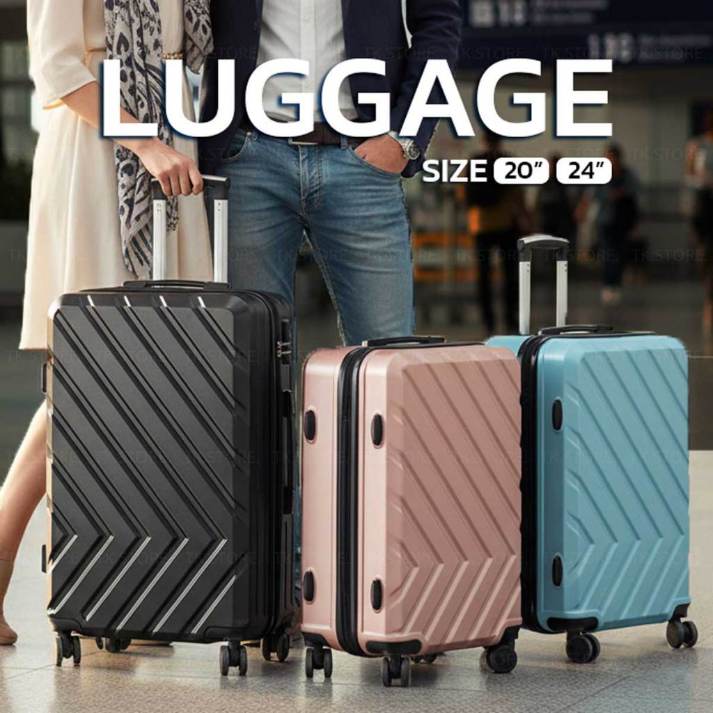 [รับประกันอะไหล่ 2 ปี]  กระเป๋าเดินทางล้อลาก Traveler สไตล์โมเดิร์น น้ำหนักเบา