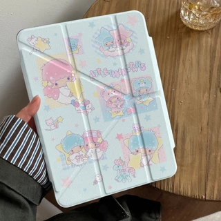 ✨พร้อมส่ง✨เคสiPad พับรูปตัว Y Little twin stars Air8 11 Gen12 Air7 13 Gen9 Sanrio เคสไอแพด Gen8 Air3