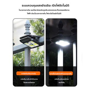💥ราคาพิเศษจำกัดเวลา💥ไฟโซล่าเซลล์แบบหนีบ ตรวจจับความเคลื่อนไหว อัตโนมัติ กันน้ำ IP65 ติดตั้งง่าย สำหรับทางเดินและบ้าน