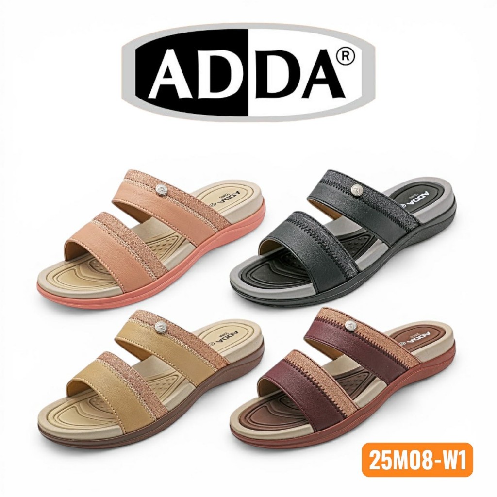 ADDA รุ่น 25M08-W1 รองเท้าแตะ แบบสวม ผู้หญิง ไซต์ 4-7