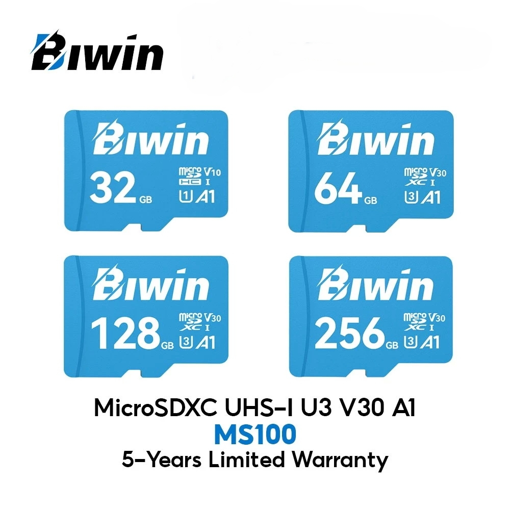 BIWIN MICRO SD (ไมโครเอสดีการ์ด) MS100 64GB (ACC-BIW-MS100 64GB)