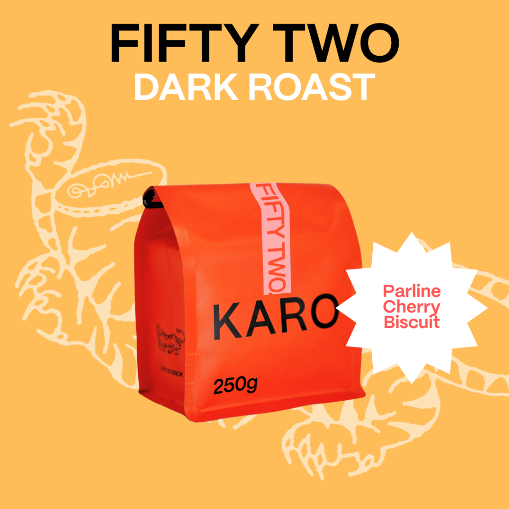 Karo Houseblend Coffee beans 52 blend Dark Roast Traditional เมล็ดกาแฟคั่วเข้ม Washed Process