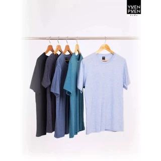 YuenPuen ยืนพื้นเสื้อยืดคอกลม 20 สี ไม่ยืด ไม่ย้วย เสื้อสีพื้น ผ้าCotton ผสม Polyester ผ้านุ่ม