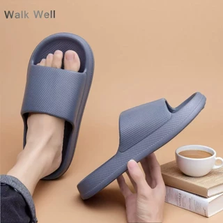🔥โปรโมชัน ซื้อ1แถม1 |WalkWellรองเท้าแตะผู้ชาย EVA กันลื่น กันน้ำ แห้งเร็ว เย็นสบาย ใส่หน้าร้อน เล่นน้ำสงกรานต์💦