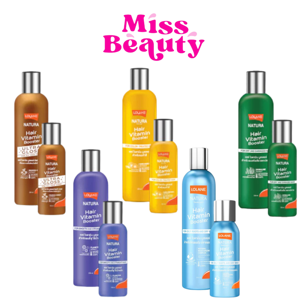 (ขวด) ครีมบำรุงผม โลแลน เนทูร่าแฮร์ ไวตามิน บูสเตอร์ lolane Nature hair vitamin booster 100 / 250 ml.