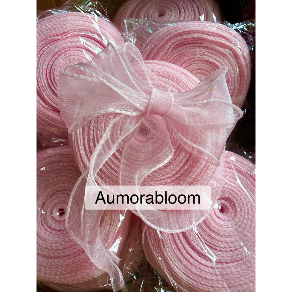 ริบบิ้นหางปลา ขนาด4cm ยาว 40หลาต่อม้วน ริบบิ้นลายสวย สำหรับงานประดิษฐ์ DIY ของชำร่วย ห่อของขวัญ