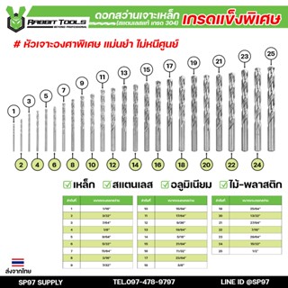 Rabbit ดอกสว่านเจาะเหล็ก เจาะสแตนเลส เจาะไม้ เกรดแข็งพิเศษ (…