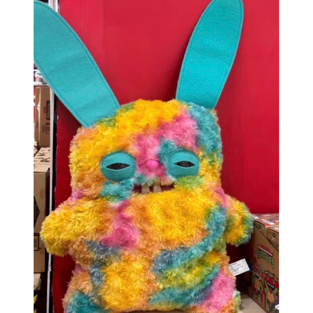 🔥พร้อมส่งจากไทย🔥 ตุ๊กตา Fugglerยักษ์ เหลืองชมพู 47 cm Flugger bighug ของแท้