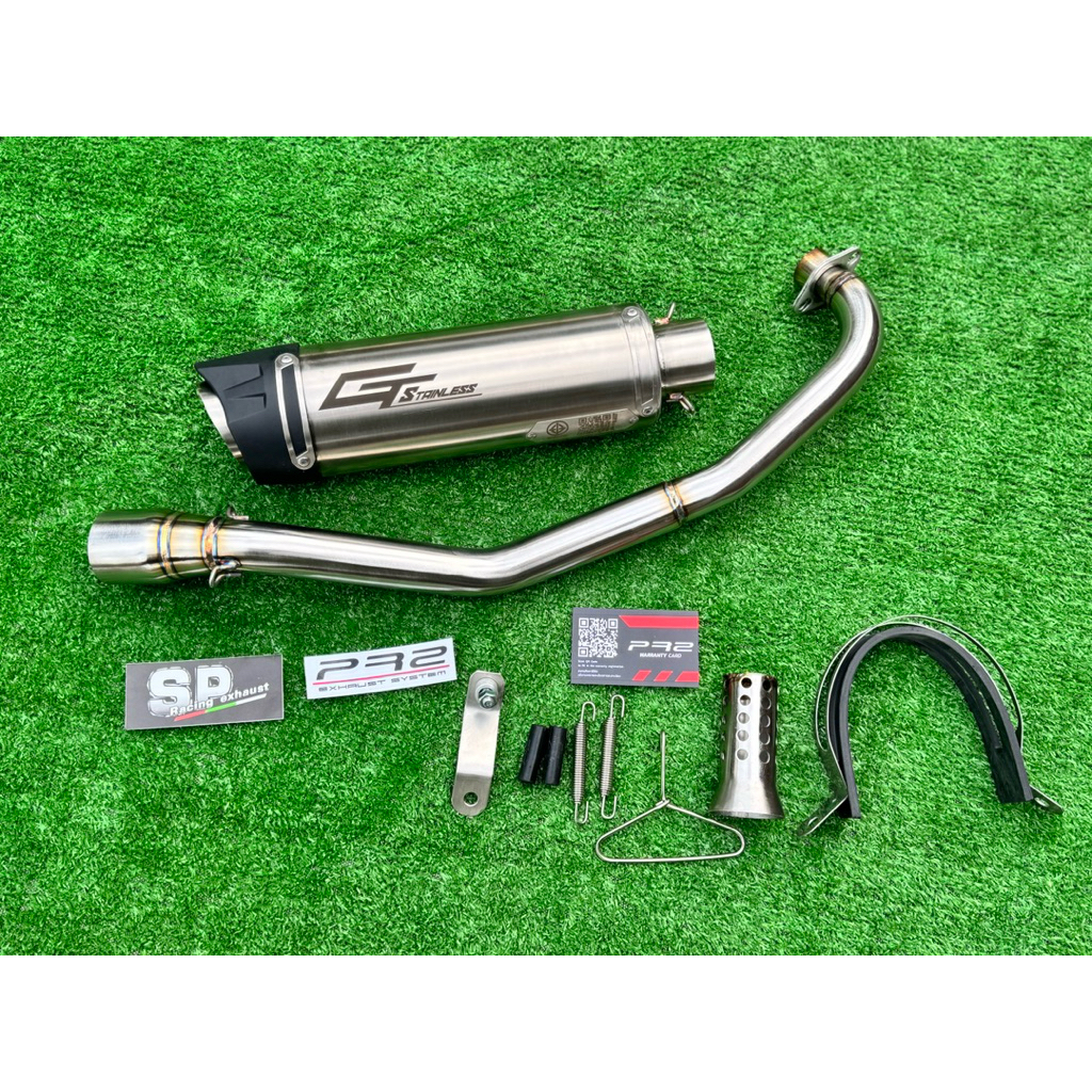 ชุดท่อแต่ง msx125 grom125 ปลายแท้pr2 และปลายไทย