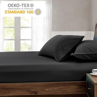 WEICEE ผ้าปูที่นอน Bedsheet สีล้วน มี3ฟุต/3.5ฟุต/5ฟุต/6ฟุต ผ้าปูที่นอนกันไรฝุ่น รัดมุมรอบเตียง360องศา คุณภาพดี พร้อมส่ง