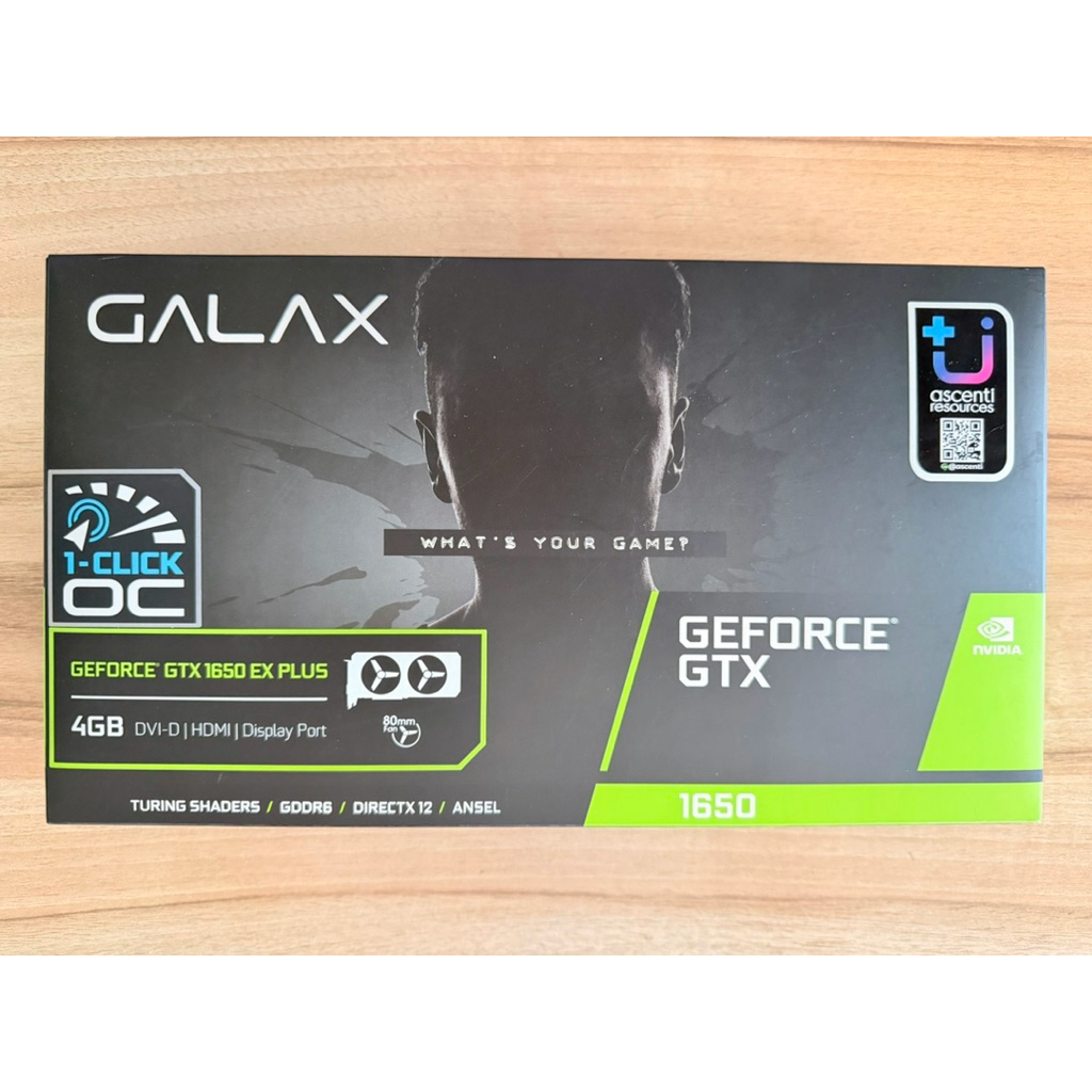 การ์ดจอ Galax ex plus gtx 1650
