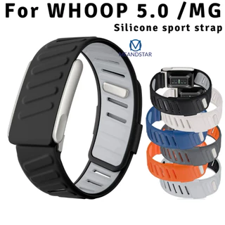สาย ซิลิโคนสำหรับ Whoop 5.0 สายรัดข้อมือสมาร์ทแบนด์ปรับได้สำหรับอุปกรณ์เสริม Whoop5.0 รุ่น One/Peak/MG(จำหน่ายแค่ตัวสาย)