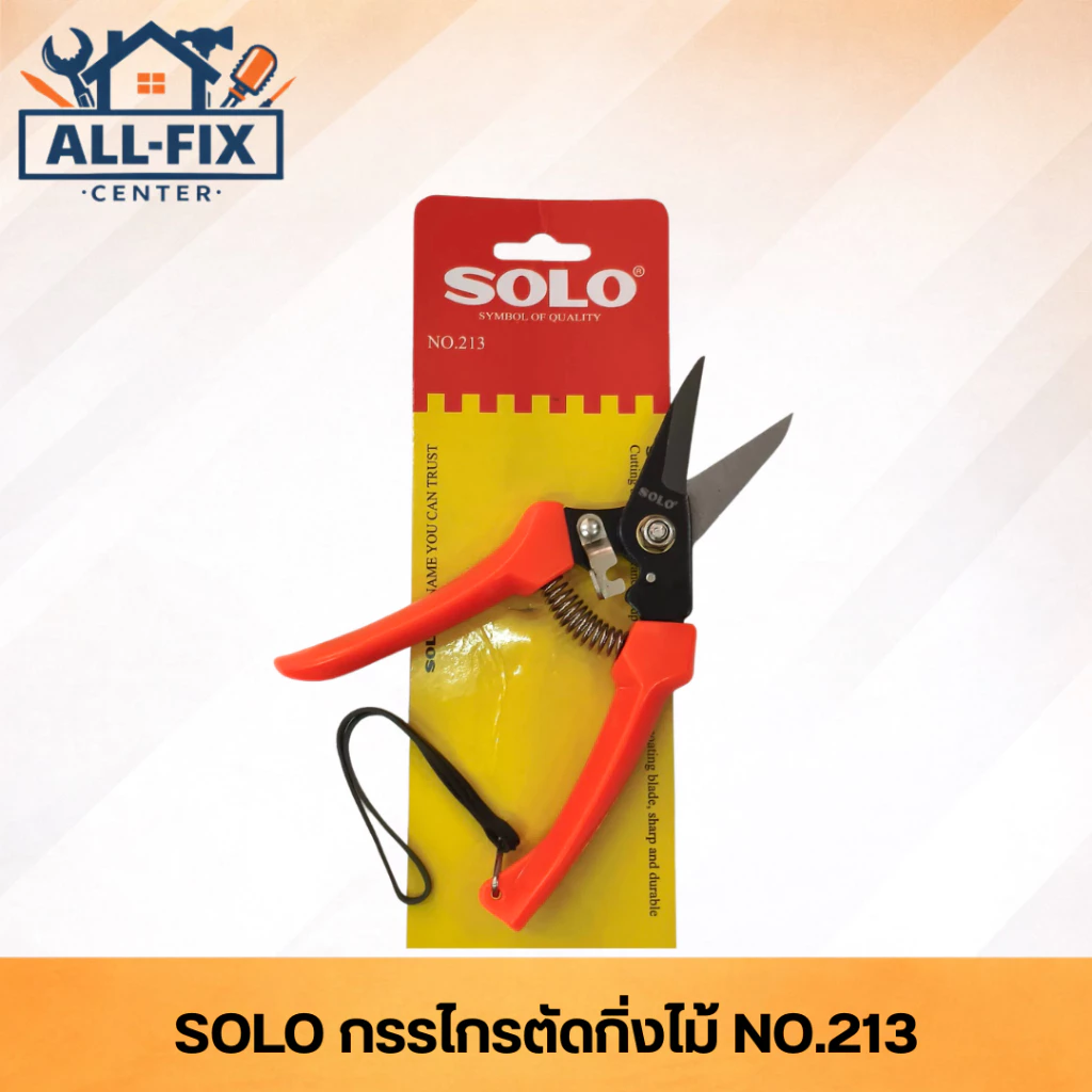 SOLO กรรไกรตัดกิ่ง รุ่น 213 ใบมีดคมนาน จับถนัดมือ พร้อมตัวล็อคนิรภัย เครื่องมือทำสวนมาตรฐานเยอรมัน