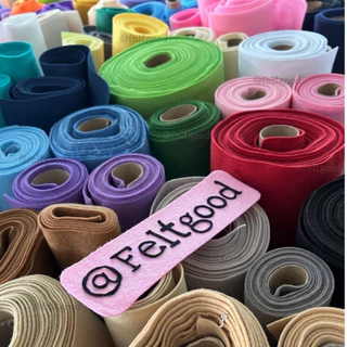 ผ้าสักหลาดแบบนิ่ม ขนาด 90*90 cm Acrylic Felt Non-woven Fabric สำหรับทำงานประดิษฐ์ ทำตุ๊กตา รองงานปัก