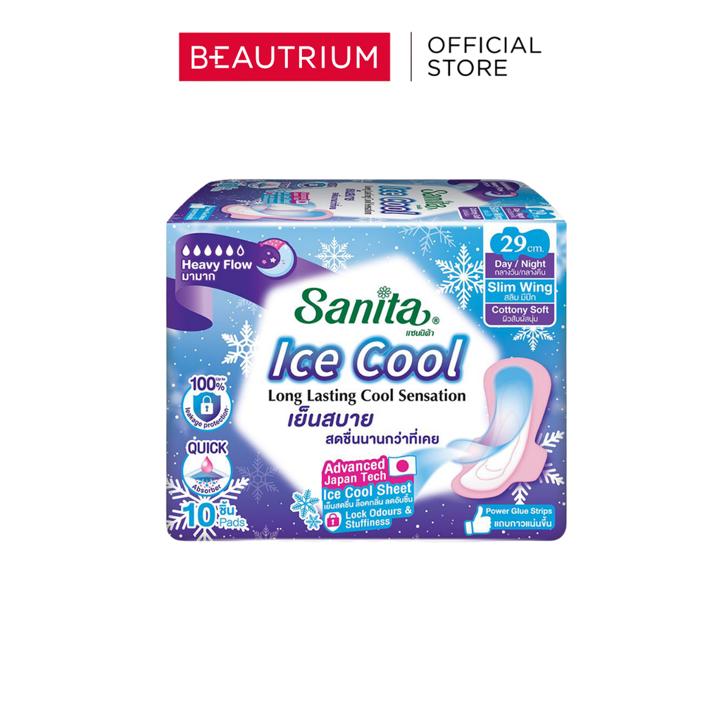 SANITA Ice Cool Slim Wing 29cm ผ้าอนามัย 10pads