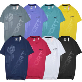 เสื้อกีฬาคอกลมsport เสื้อออกกำลังกายเกรดA ผ้าเด้งยืดหยุ่นใส่…