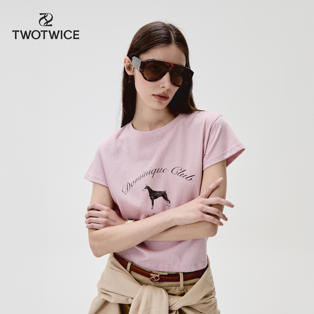 Dominique Club Baby Tee เสื้อยืดคอปกเด็กสไตล์เกาหลี ใส่สบาย ไม่ร้อน