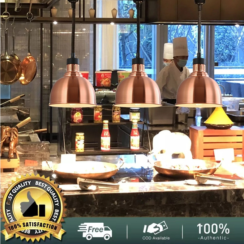 Stainless steel ยืดไสลด์ ไฟส่องอาหา ห้องรับประทานอาหาร heat lamp สแตนเลส ไฟอุ่นอาหาร  อาหาร ฮิตเตอร์ อุ่นอาหาร โคมไฟ new ราคา ถูกที่สุด ดีลบีเคเค แกลเลอรีภาพที่ 7