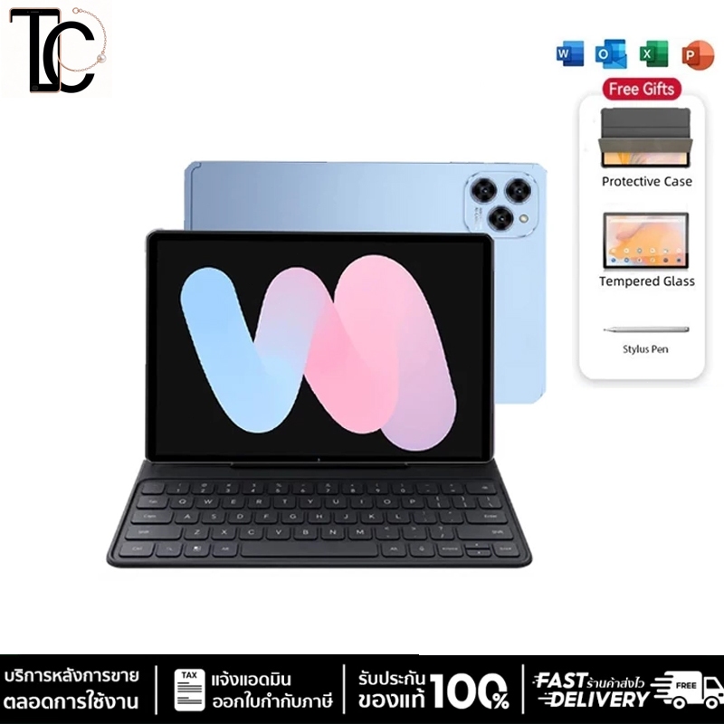 【ชุดaksesorisแท็บเล็ต ชุดครบชุด แท้ศูนย์ 100%】TAB10Pro 5G Tablet 16GB+1TB  เหมาะสำหรับเรียนรู้ ทำงาน และความบันเทิง