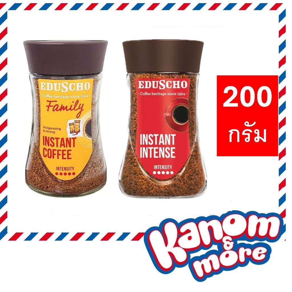 ⭐️[Exp:9/2026]⭐️ ทชิโบ เอ็ดดุสโซ แฟมิลี่ / อินเทนส์ 200กรัม Tchibo Eduscho Family 200g กาแฟสำเร็จรูป