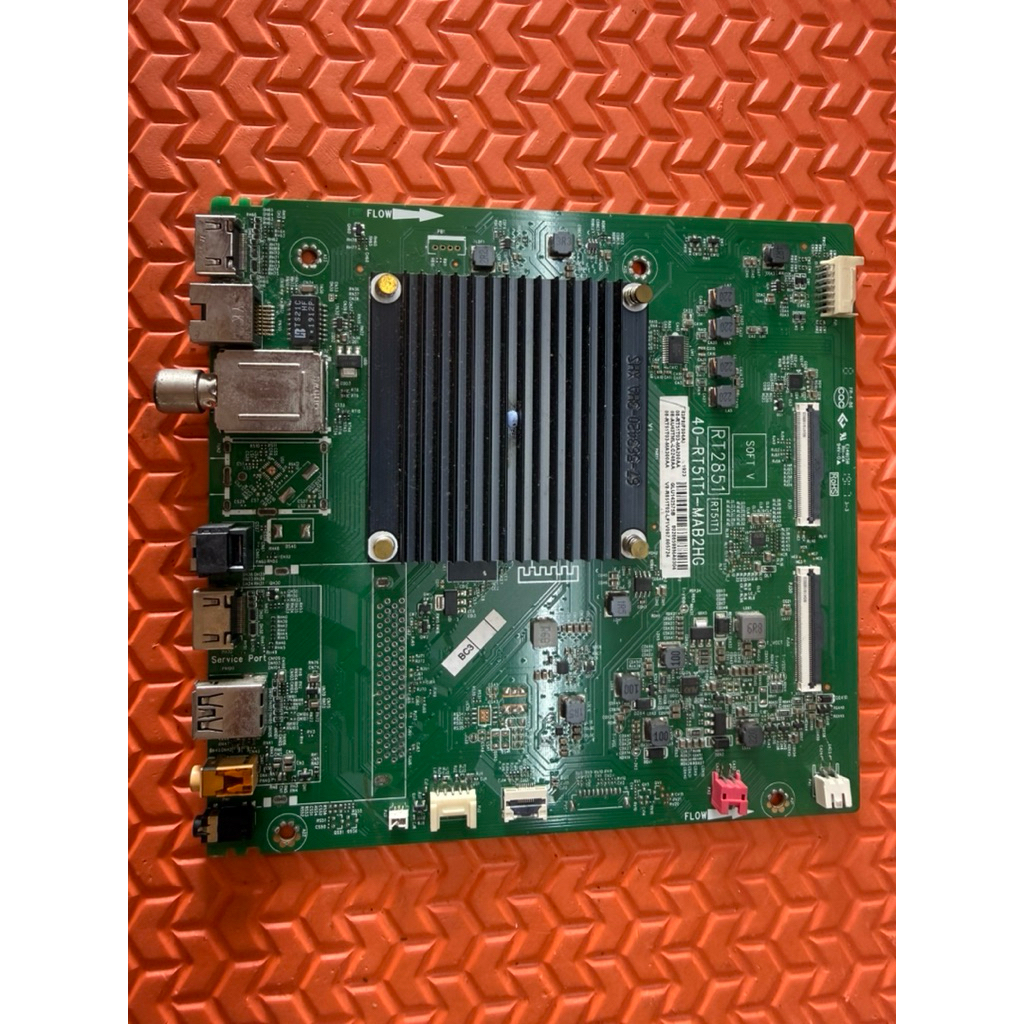 เมนบอร์ดทีวี TCL รุ่น 43P8 พาสบอร์ด 40-RT51T1-MAB2HG