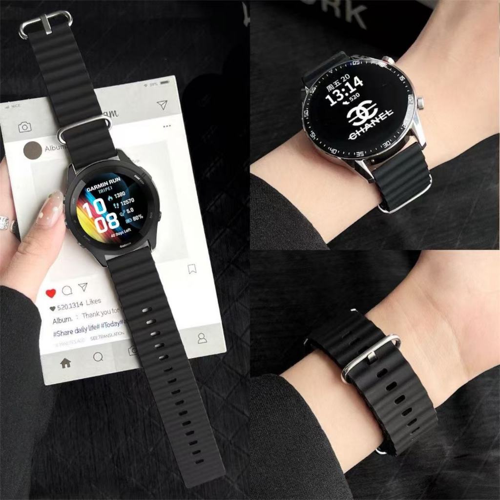 สายนาฬิกาGarmin forerunner255 265 255m 265m 570 47mm venu2 45mm venu3 45mm venu4 45mm vivoactive4