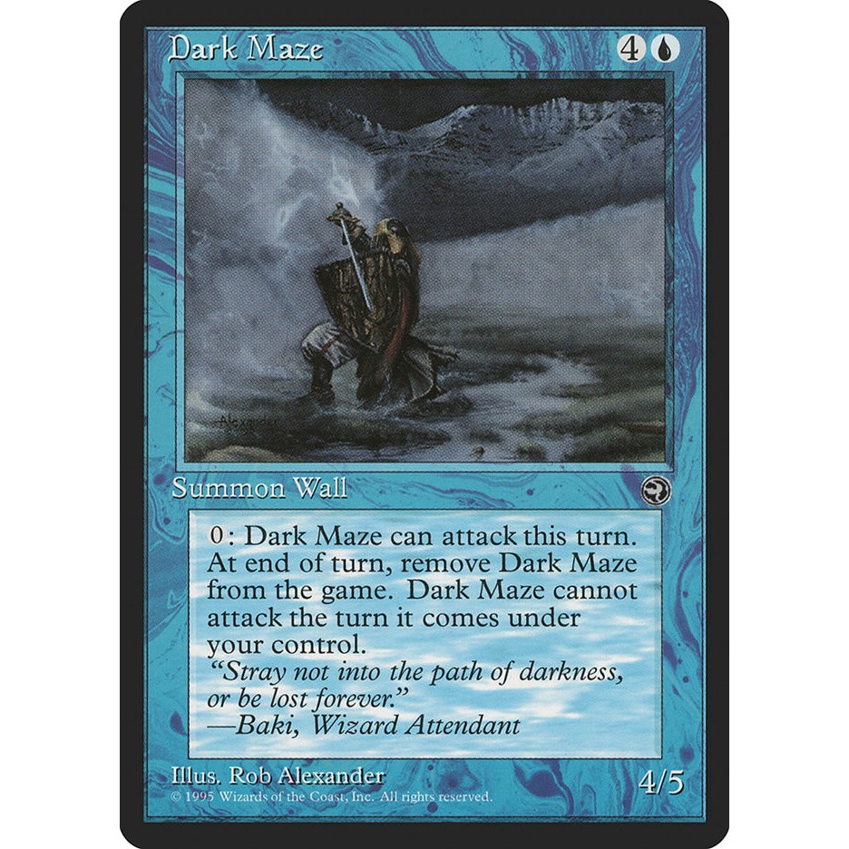 MTG - Magic The Gathering - Homelands - Dark Maze (Kneeling) - Near Mint