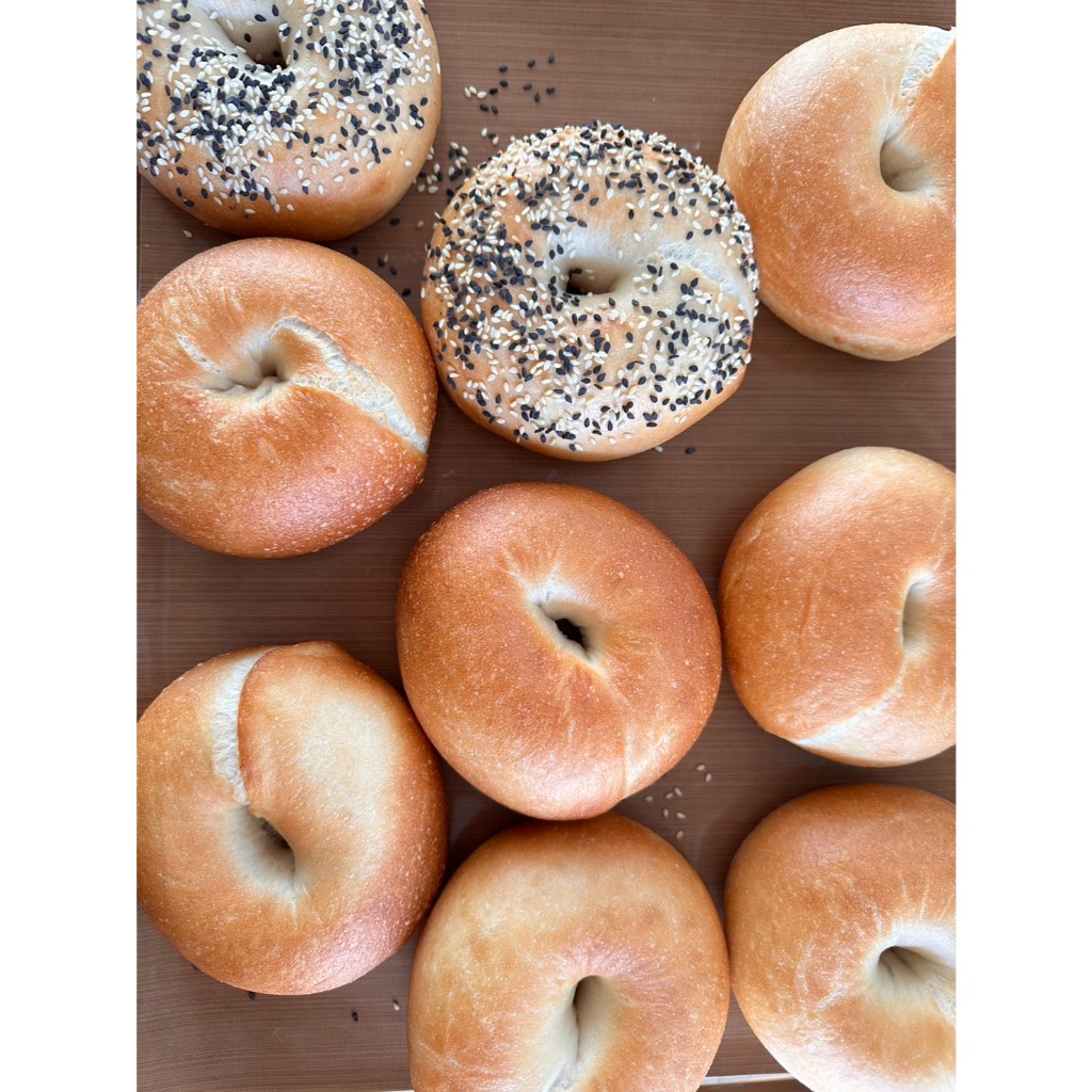 ขนมปัง เบเกิ้ล 4 ชื้นละ 100g. bagel ทำใหม่ทุกวัน