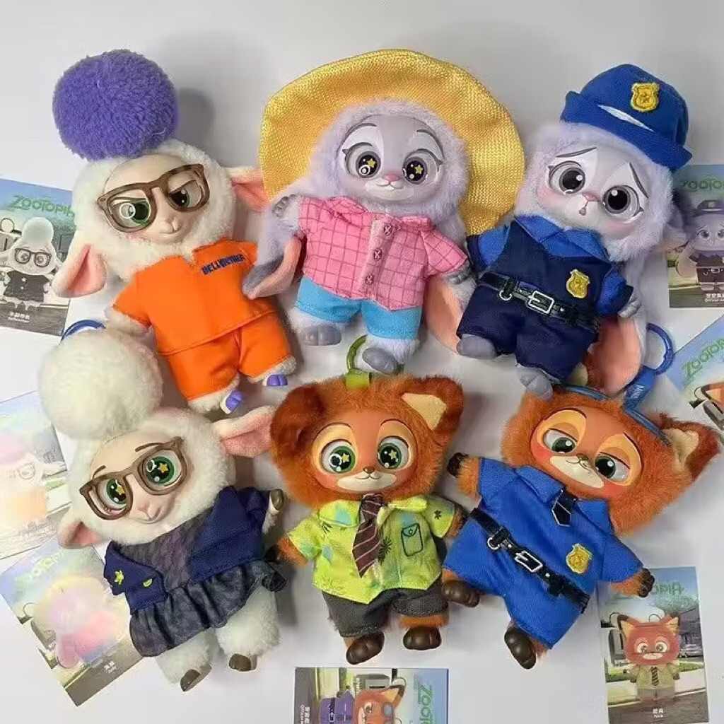 [พร้อมส่ง] แบบจุ่ม MINISO x Disney Zootopia Vinyl-Plush กล่องสุ่ม