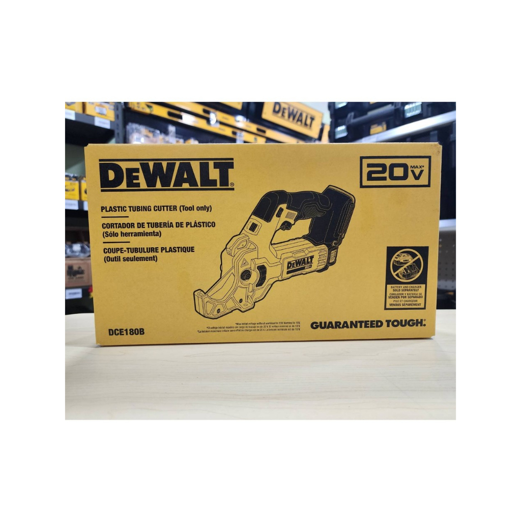 DeWALT DCE180B เครื่องตัดท่อ PVC ไร้สาย 20V Max เฉพาะตัวเครื่อง