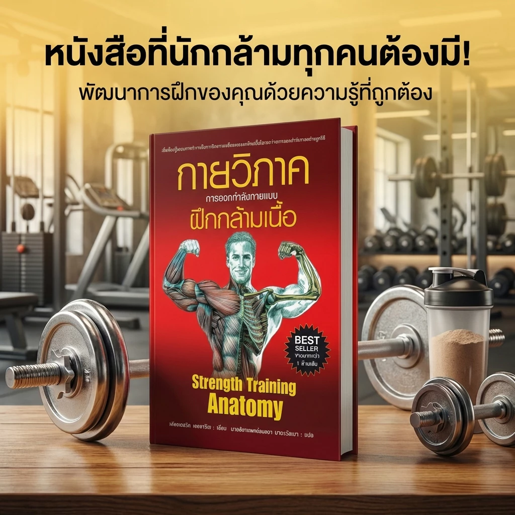 [ลด🔥8.8]ส่งด่วน กายวิภาค การออกกำลังกายแบบฝึกกล้ามเนื้อ ปกอ่อน