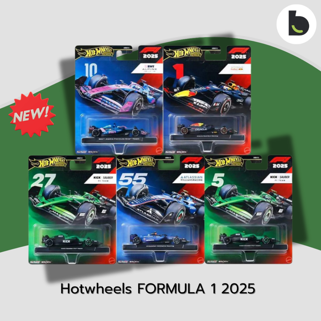 Hotwheels Premium F1 2025 NEW!