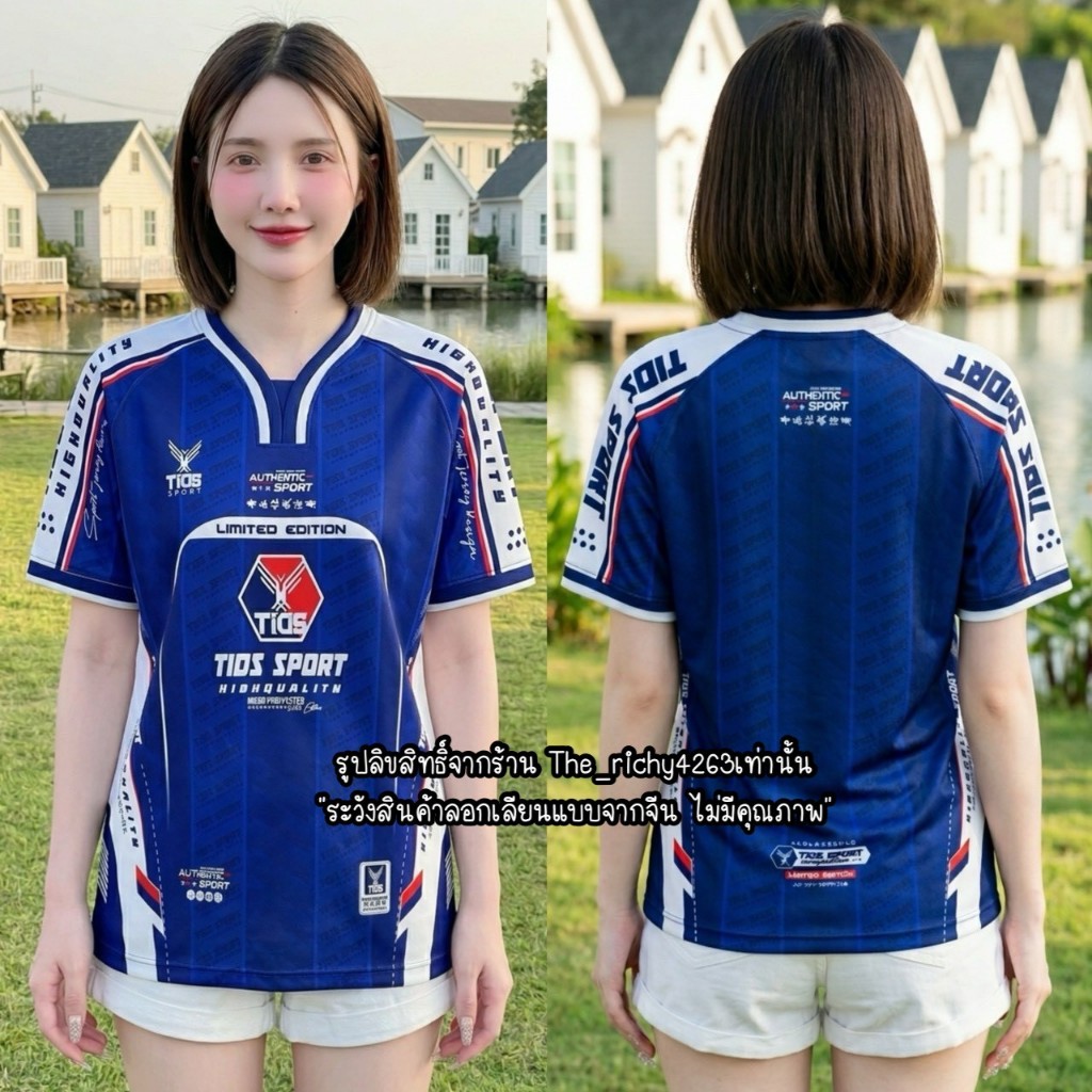 เสื้อกีฬาใส่ได้ทุกเทศกาล เสื้อลายใหม่ สีสดใส่ ระบายอากาศได้ดี มีไซส์ Mถึง 3xl