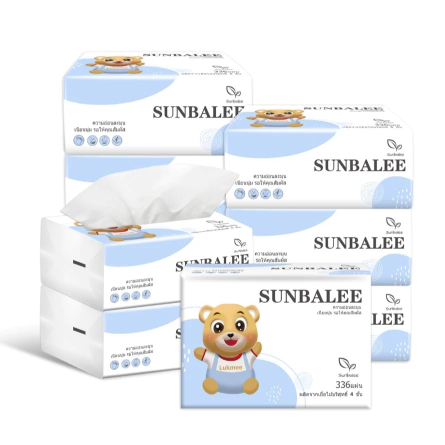 SMALL K 🧻 กระดาษทิชชู่ ลายการ์ตูน 1 ห่อ กระดาษทิชชู่ เช็ดหน้ามือ เช็ดปาก พกพาสะดวก พร้อมส่ง