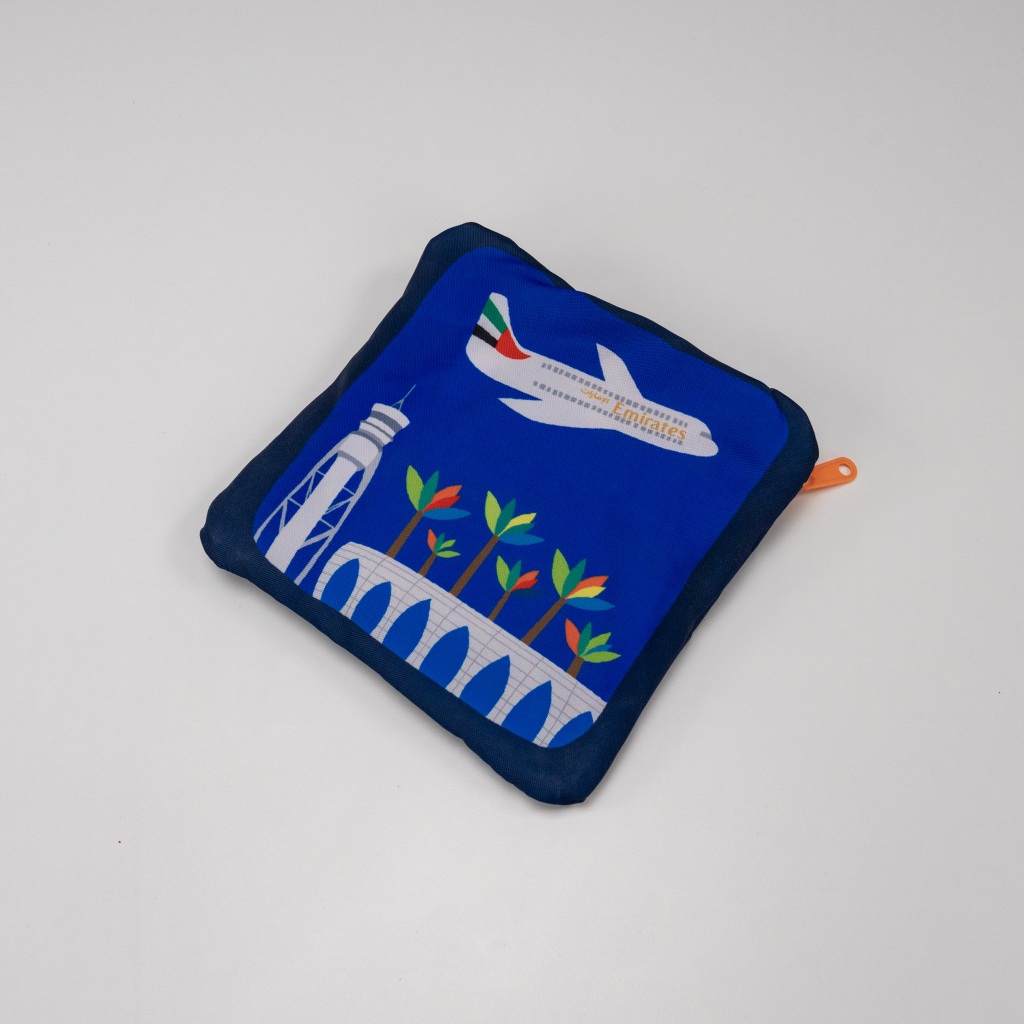 กระเป๋าพับเก็บได้ Emirates Duffle Bag Packable Pouch แบบพกพา ของแท้