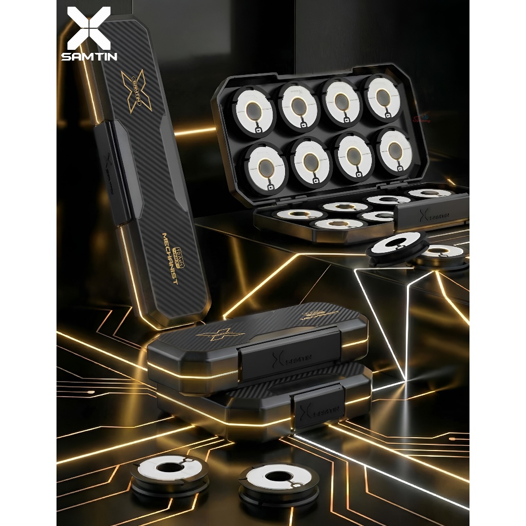 กล่องโรล X SAMTIN XR-911 วัสดุพลาสติก ABS แบบหนาพิเศษ มีสติ๊กเกอร์แถมให้ สำหรับติดที่แกนโรล