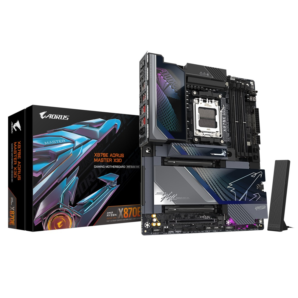 GIGABYTE X870E AORUS MASTER X3D AMD AM5 Motherboard เมนบอร์ด