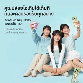 SHS CASE เคส เคสใส กันกระแทก ไม่เหลือง ขาตั้งหมุนได้ 360° สำหรับ iP 17 Pro Max/17 Pro/17/Air/16 Pro Max/16 แม่เหล็ก