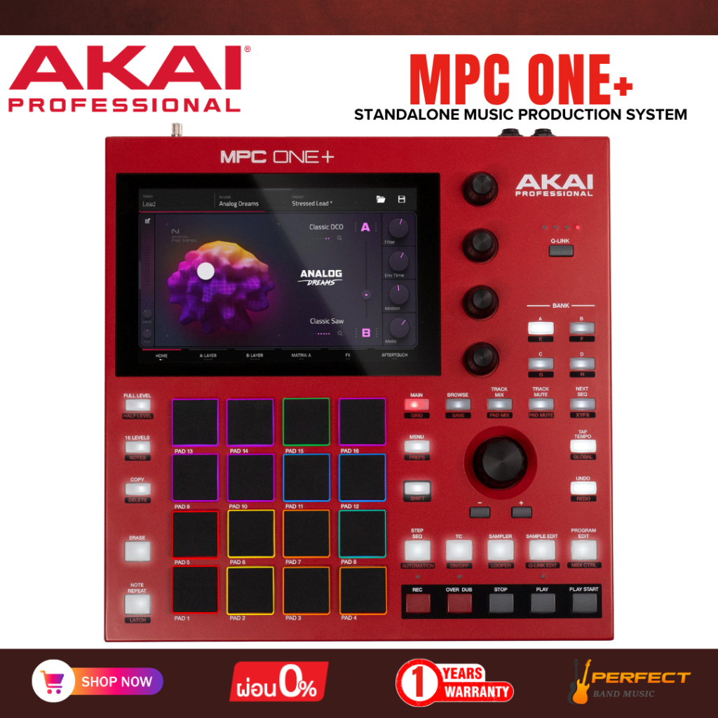 AKAI MPC One+ คีย์บอร์ดใบ้ Standalone Music Production System * กรุณาสอบถามก่อนสั่งซื้อ *