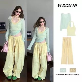 เสื้อแขนยาวคอวีสไตล์เกาหลี ป้องกันแสงแดด เป็นที่ชื่นชอบของสาวๆ ที่เซ็กซี่ น่ารัก ร่าเริง และมีชีวิตชีวา