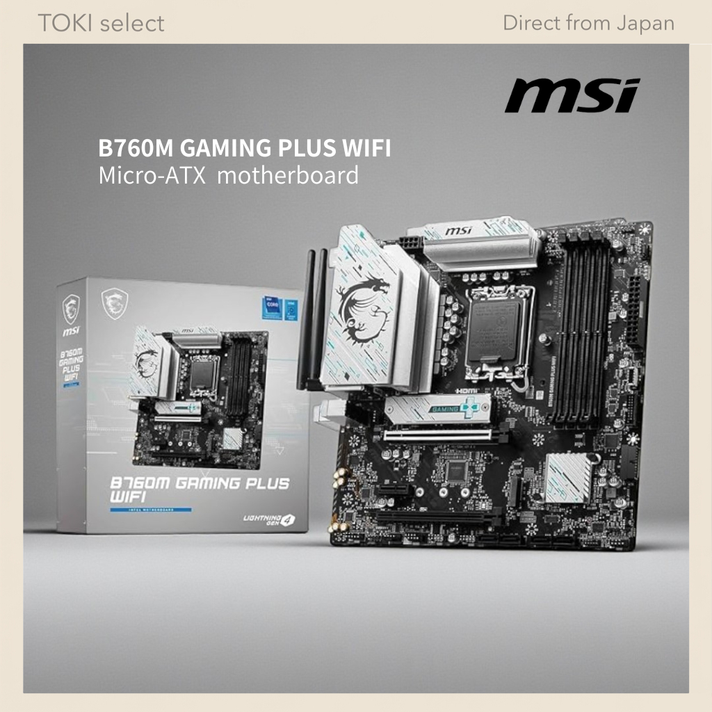 เมนบอร์ด MSI B760M GAMING PLUS WIFI เอ็มเอสไอ สำหรับ Intel LGA1700 DDR5
