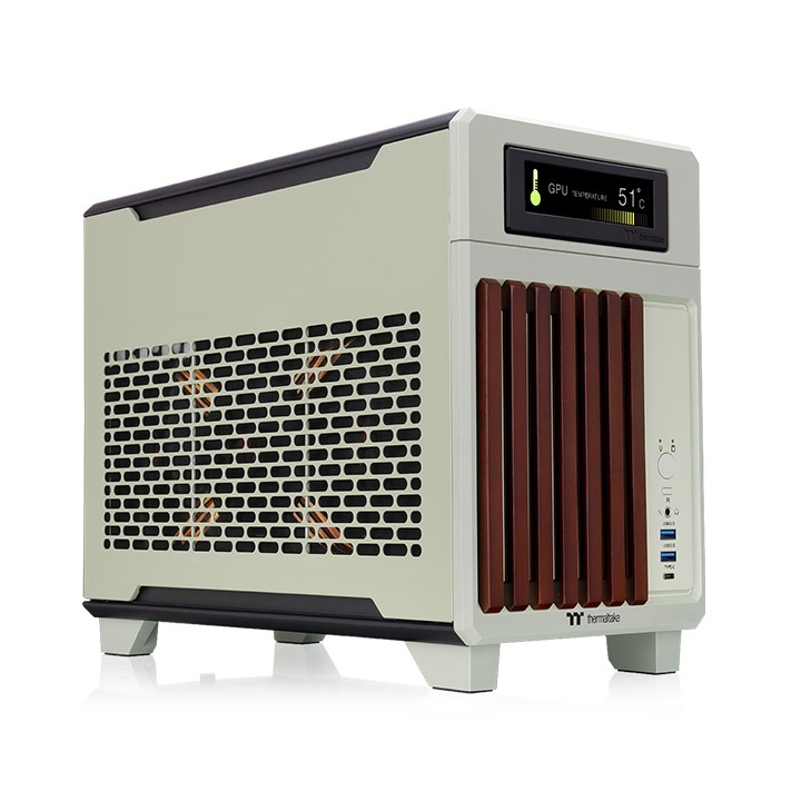 CASE THERMALTAKE TR100 WS MATCHA GREEN MINI : CA-11A-00SENN-WS