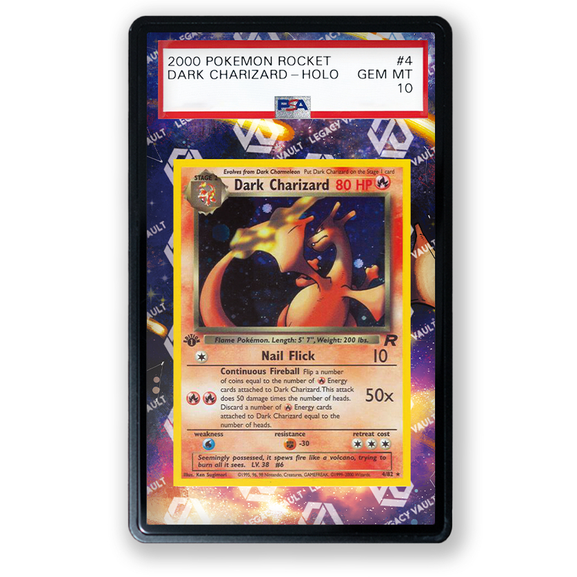 Dark Charizard #4 Pokemon Team Rocket / #42 Pokemon Japanese Web Extended Art For PSA