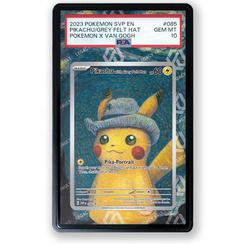 PSA Extended Art Pikachu with Grey Felt Hat #85 (Van Gogh) (Van Gogh) - Promo
