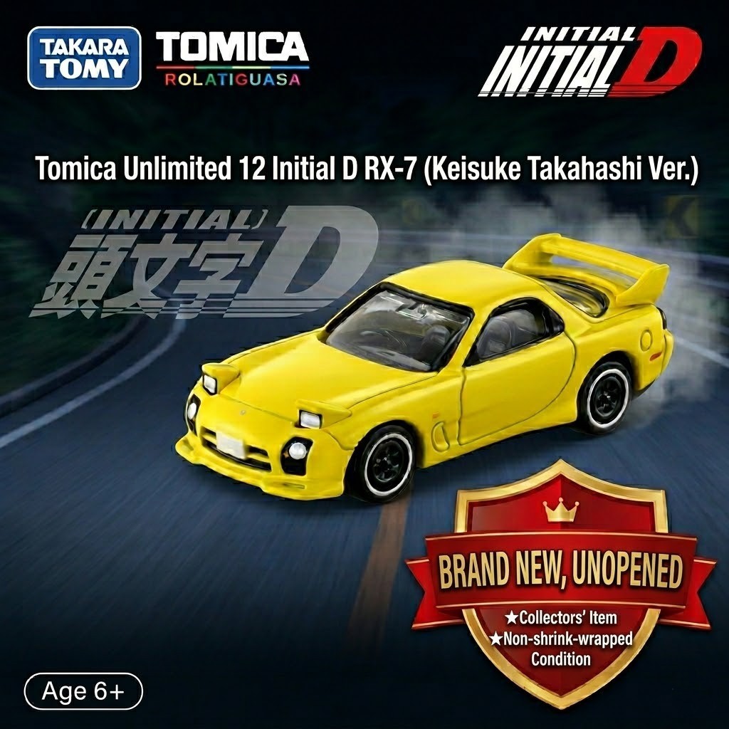 [พร้อมส่ง] Tomica Premium Unlimited 12 Initial D Mazda RX-7 FD3S (Keisuke Takahashi) ของแท้จากญี่ปุ่น