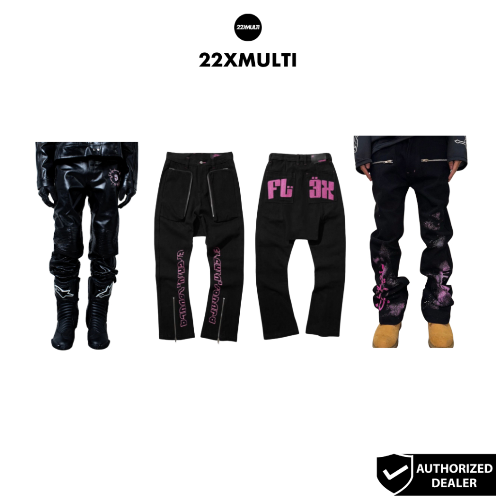 CH2 - MAFIA LEATHER BIKER PANTS/ CFSH SPRAY PANTS/ FLEX DROP CROTCH PANTS